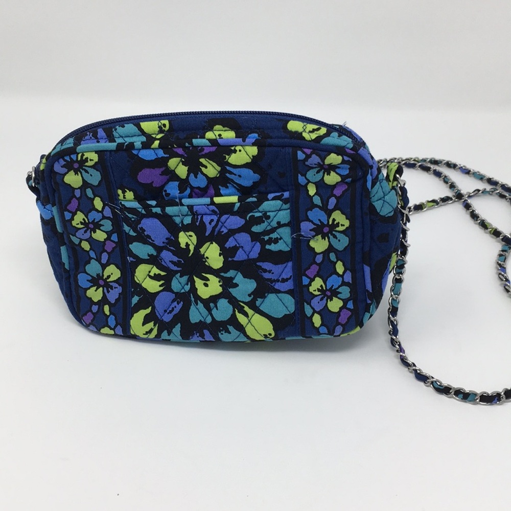 *SOLD* Vera Bradley Crossbody w Chain Blue Purple - Picture 5 of 6
